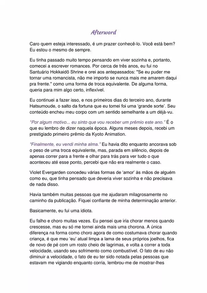 Read Violet Evergarden br Manga Online