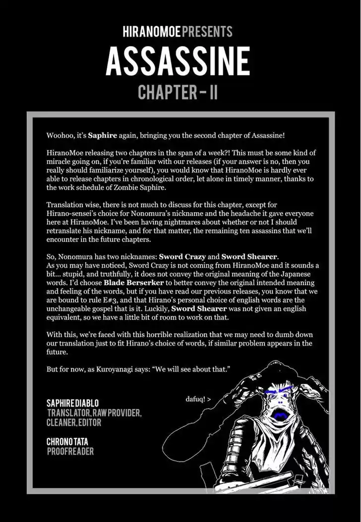 Read ASSASSINE Manga Online