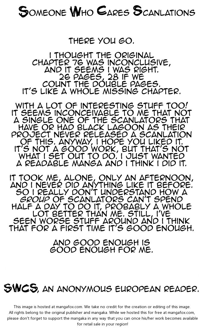 Read Black Lagoon Manga Online