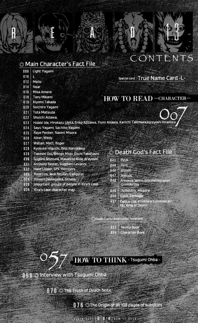 Read Death Note Manga Online