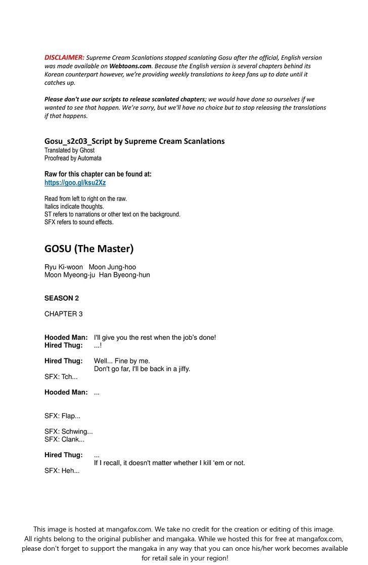 Read Gosu Manga Online