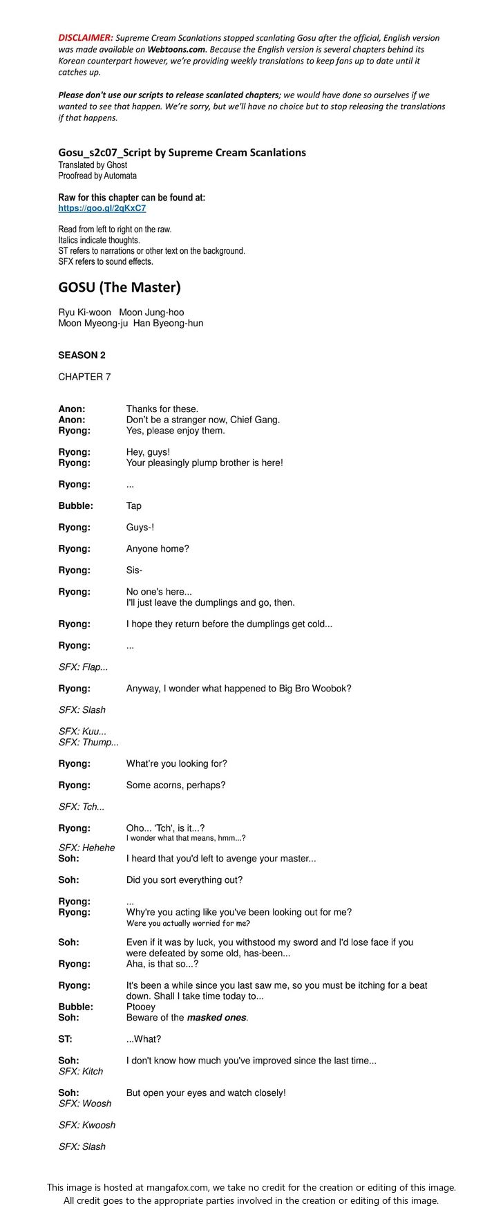 Read Gosu Manga Online