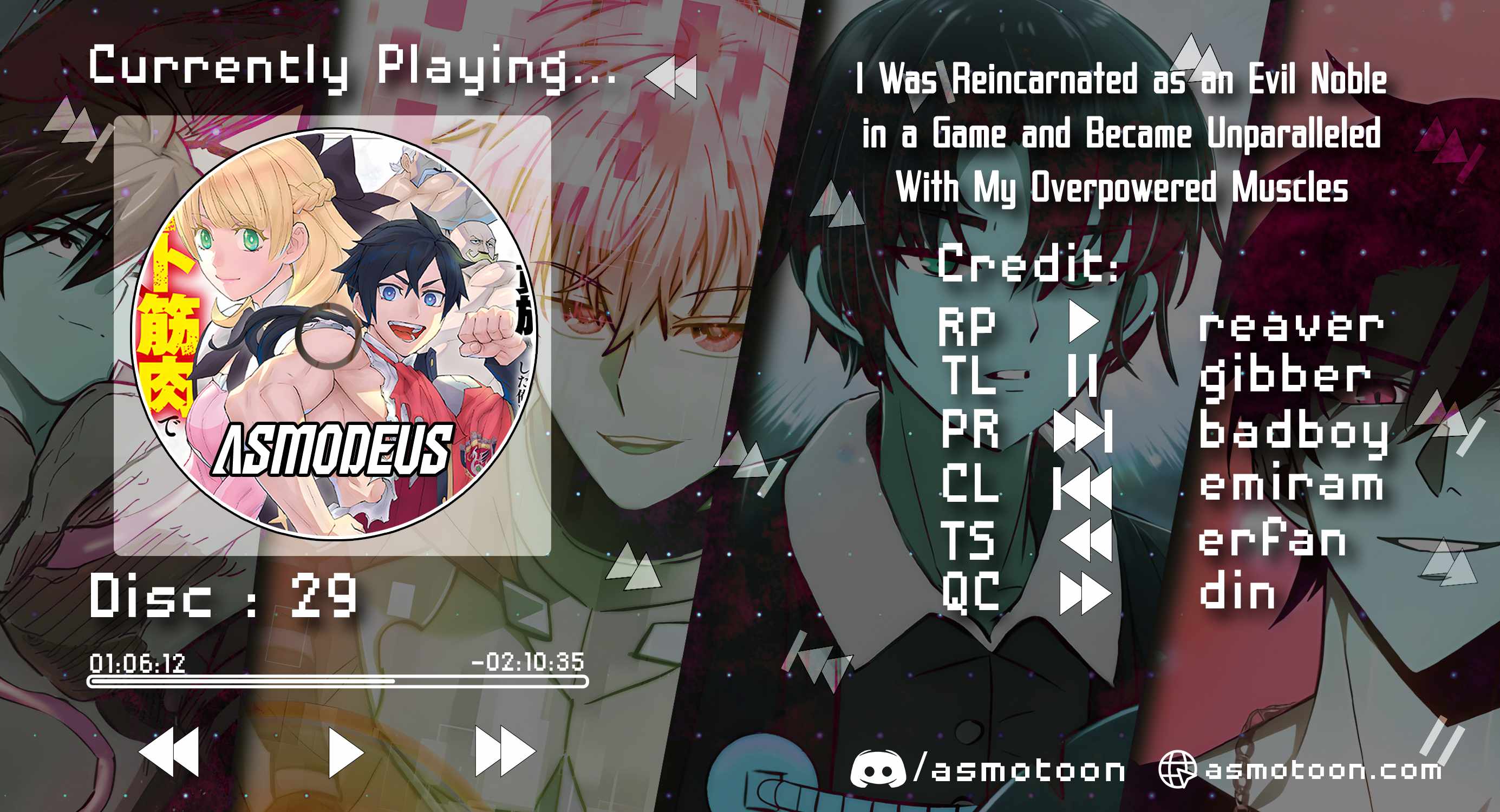 Read I Was Reincarnated as an Evil Noble in a Game and Became Unparalleled With My Overpowered Muscles Manga Online