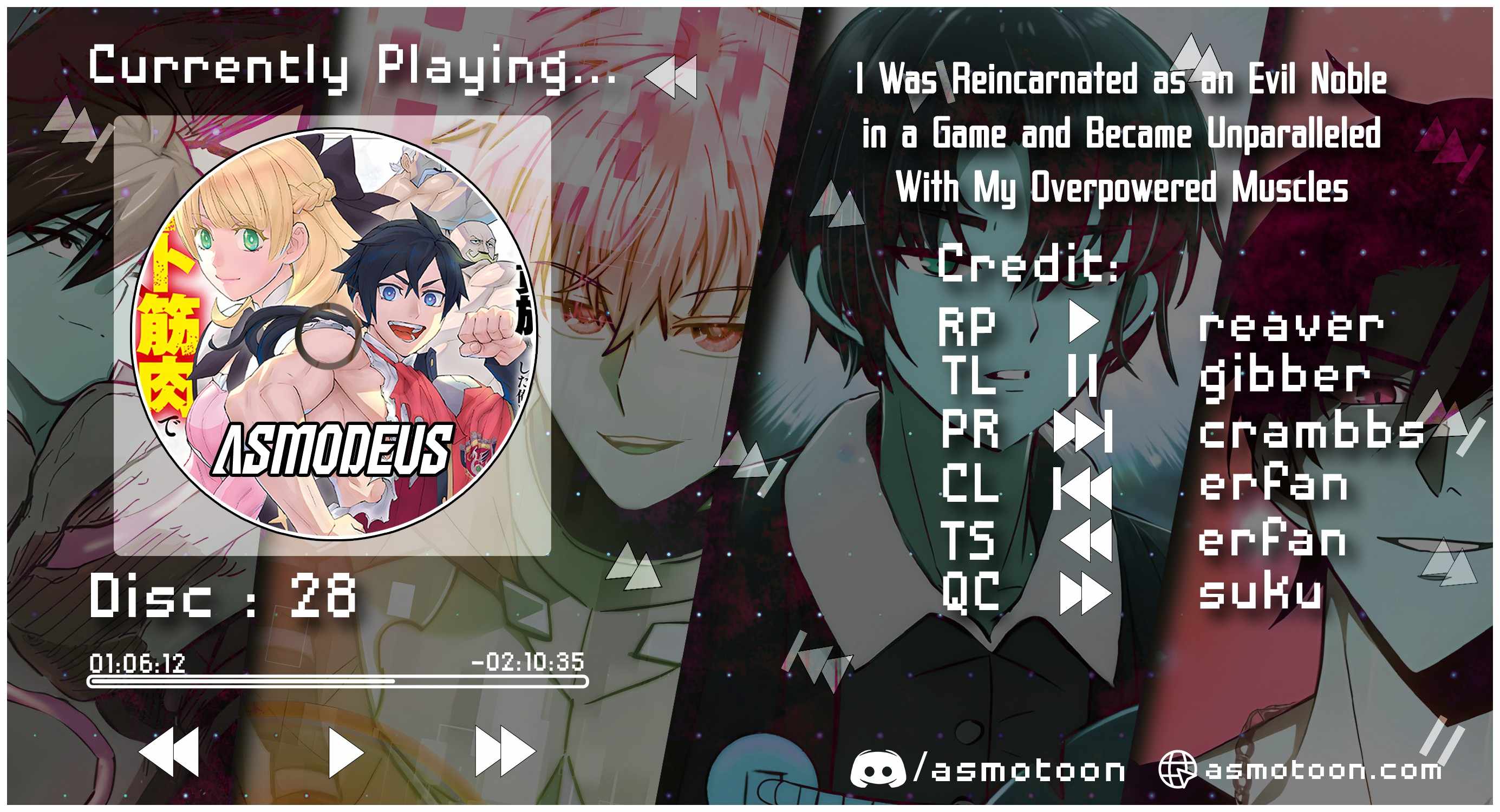 Read I Was Reincarnated as an Evil Noble in a Game and Became Unparalleled With My Overpowered Muscles Manga Online