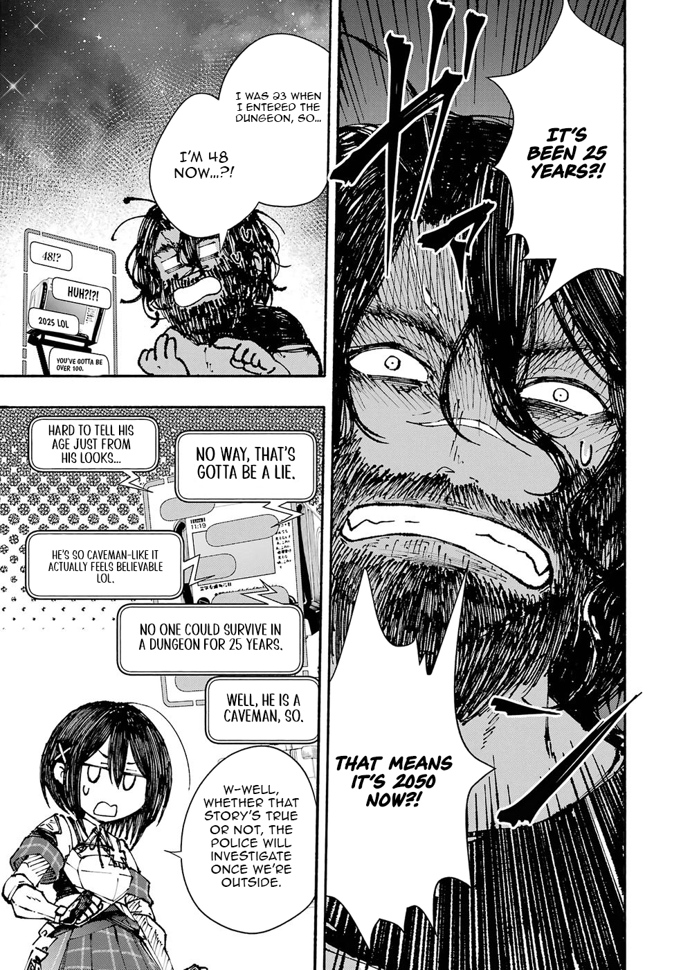 Read I Was Trapped in a Dungeon for 25 Years and Became a Legendary Suspicious Person When Rescued Manga Online