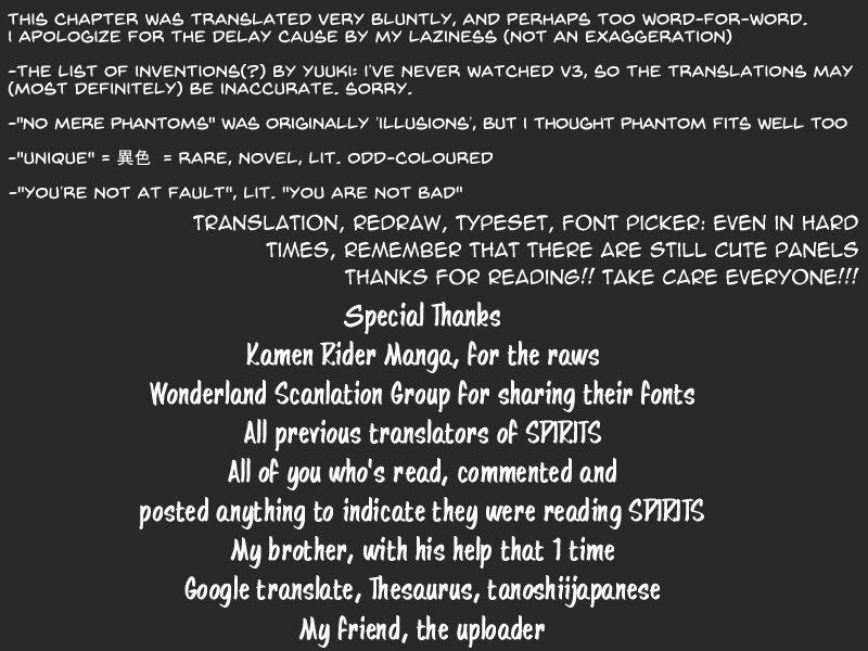 Read Kamen Rider Spirits Manga Online