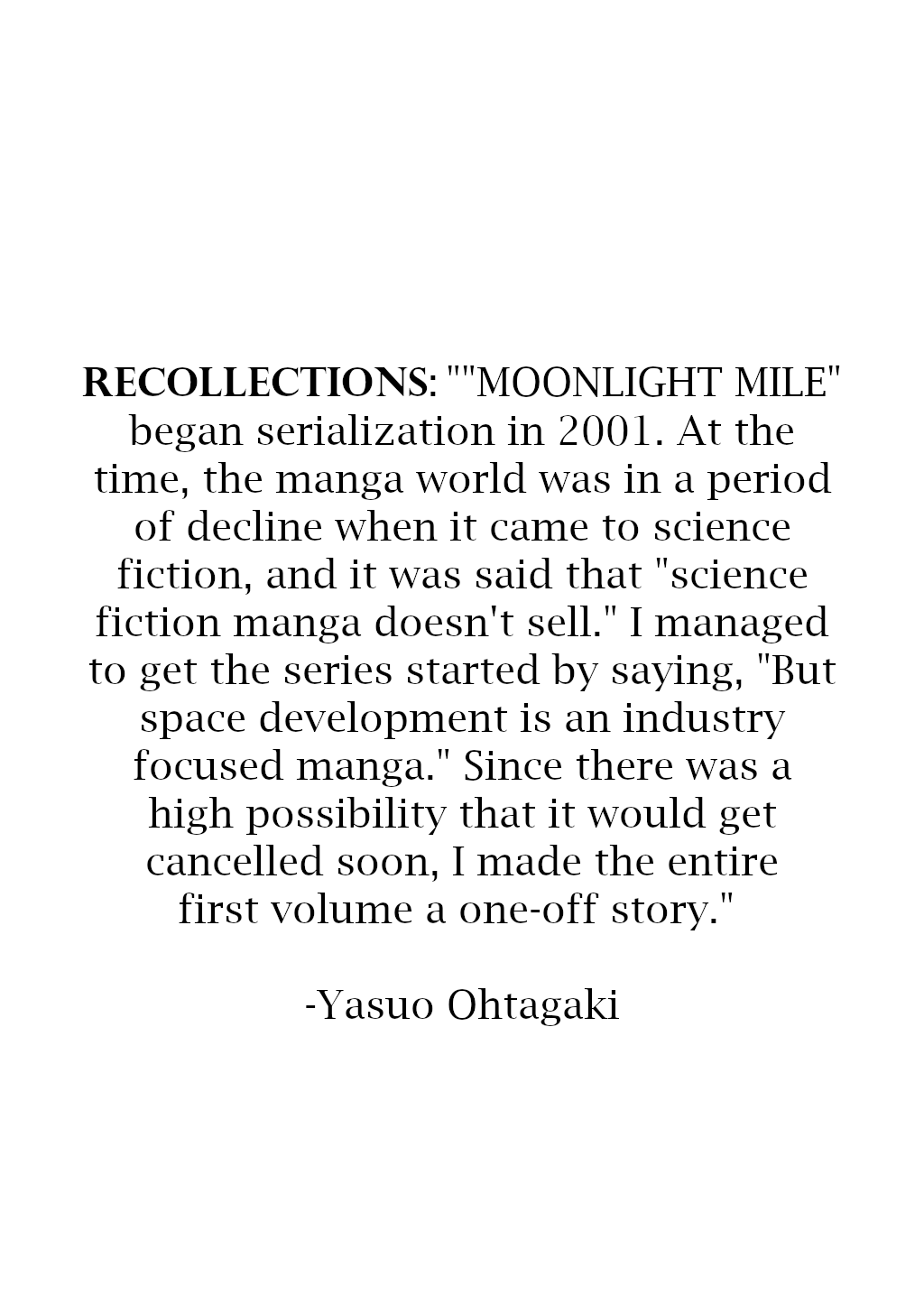 Read Moonlight Mile Manga Online