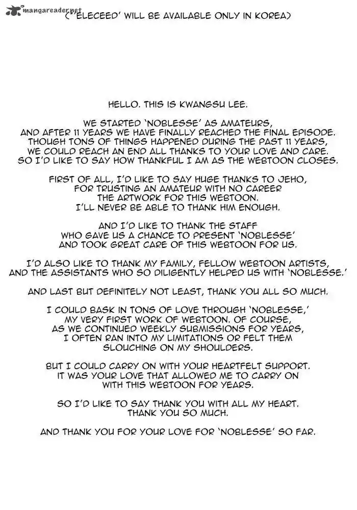 Read NOBLESSE Manga Online