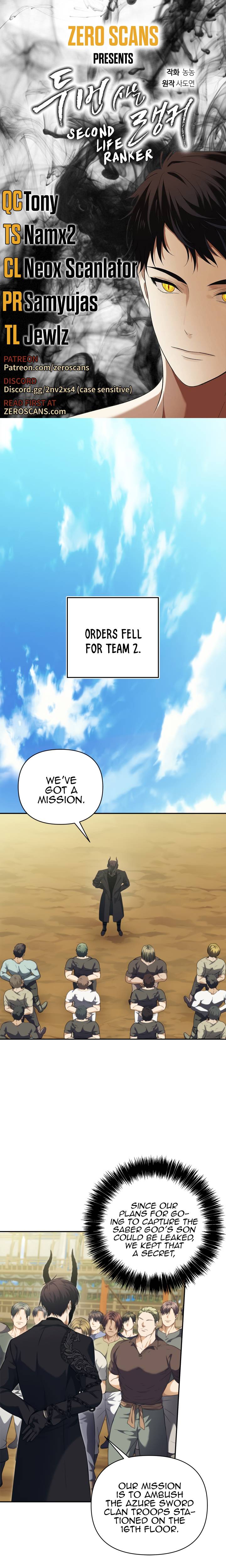 Read Ranker Who Lives A Second Time Manga Online