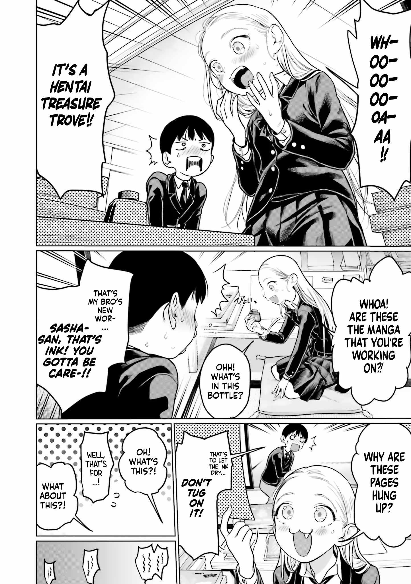 Read Sasha and Her Otaku Classmate Manga Online