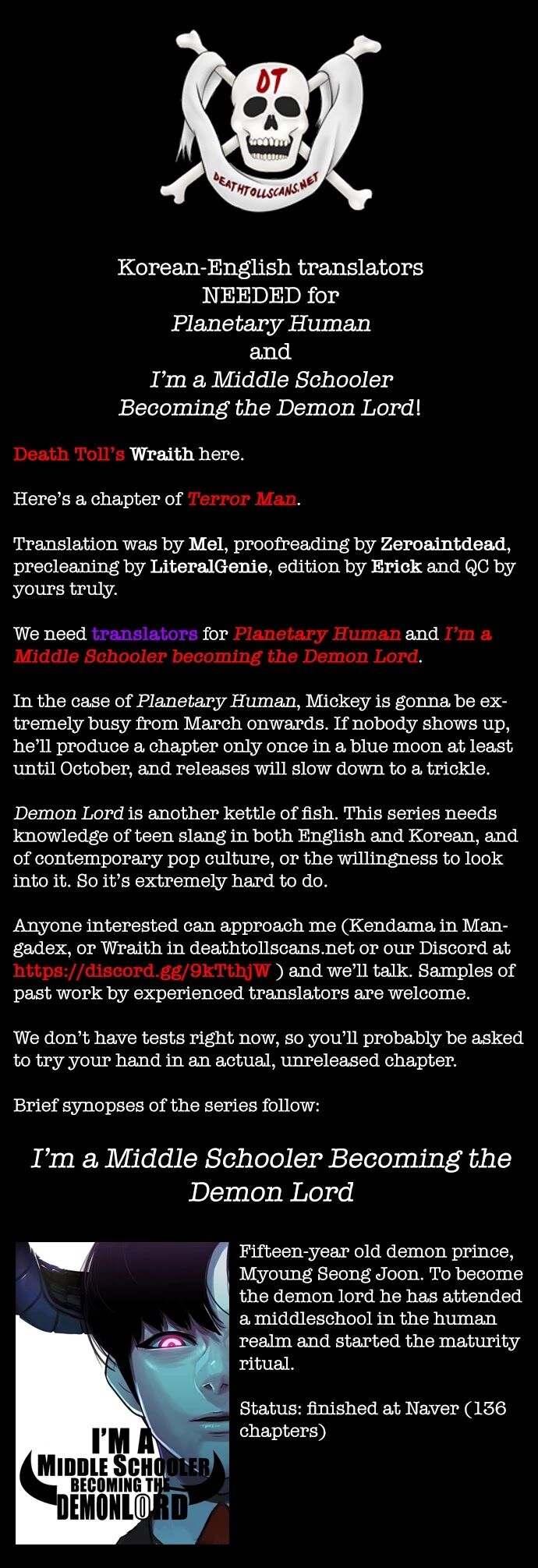 Read Terror Man Manga Online