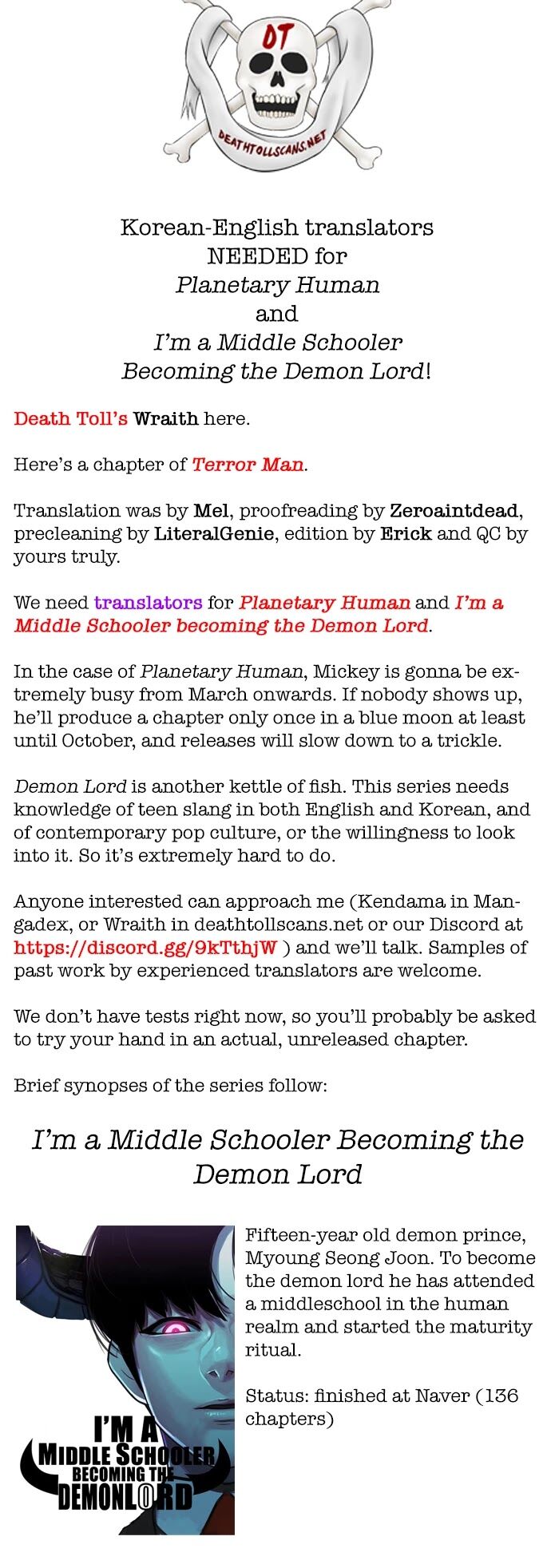 Read Terror Man Manga Online