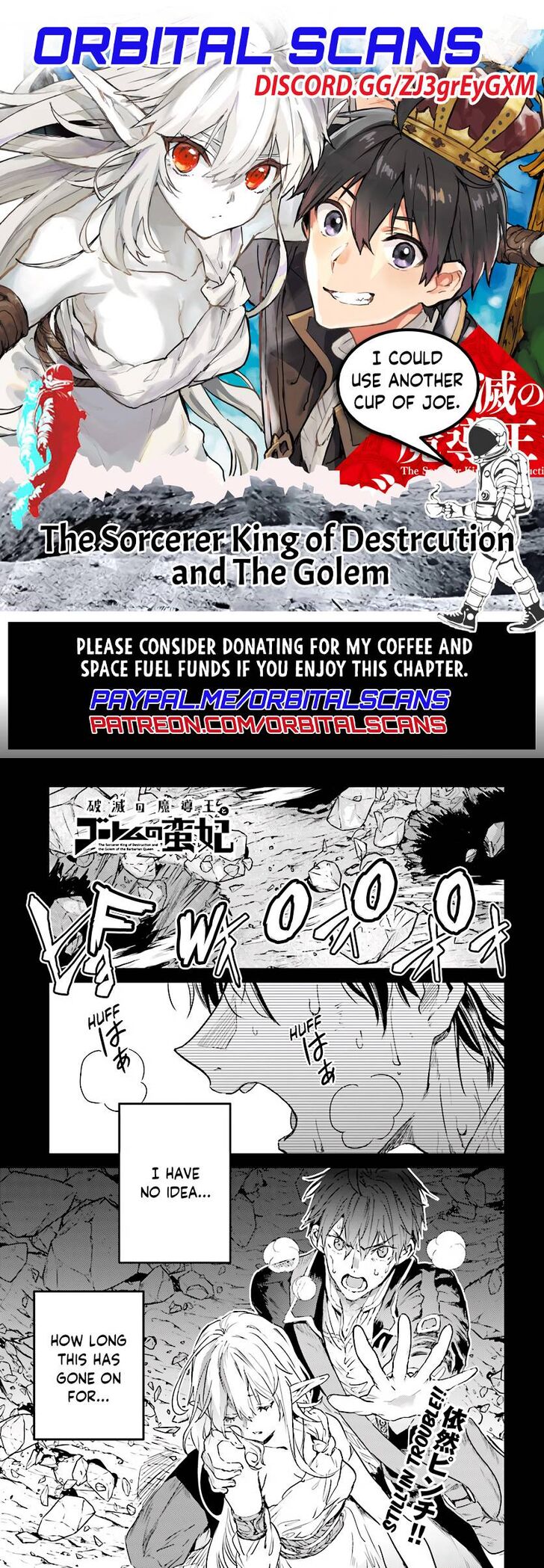 Read The Sorcerer King of Destruction and the Golem of the Barbarian Queen Manga Online