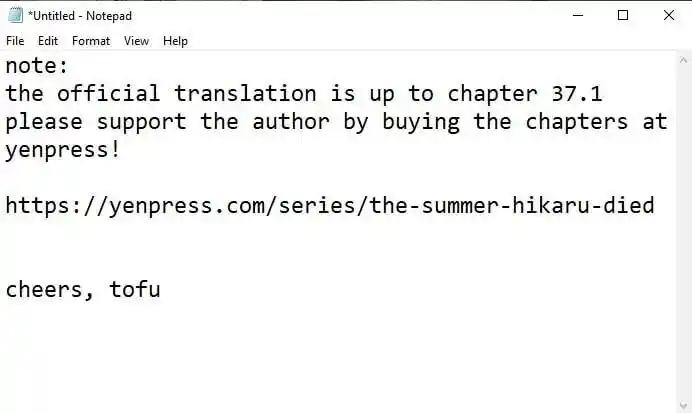 Read The Summer Hikaru Died Manga Online