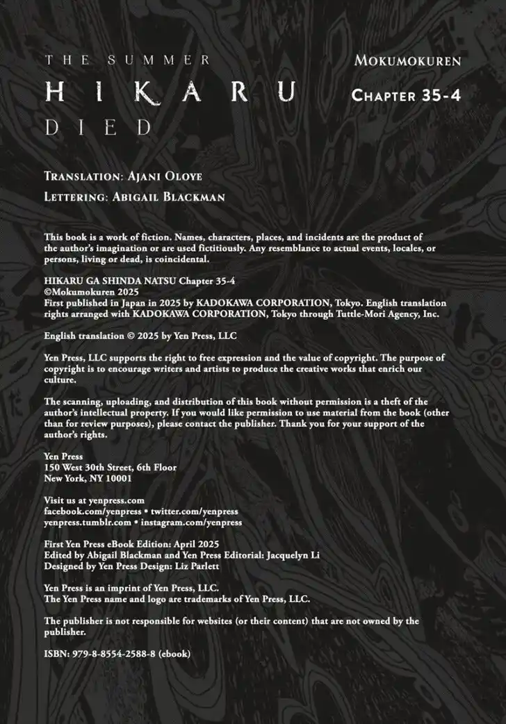 Read The Summer Hikaru Died Manga Online