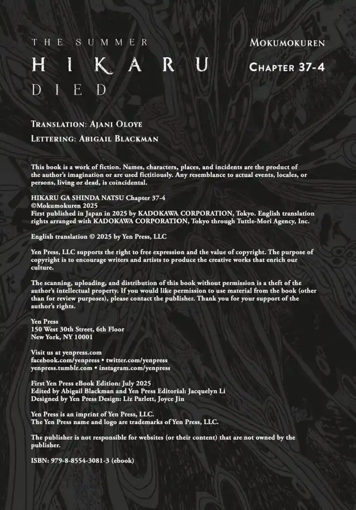 Read The Summer Hikaru Died Manga Online