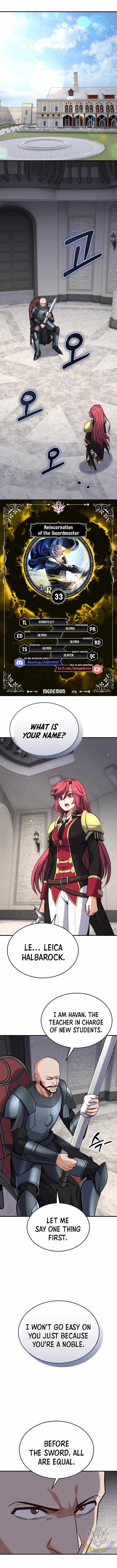 Read The Swordmaster's Reincarnation Manga Online