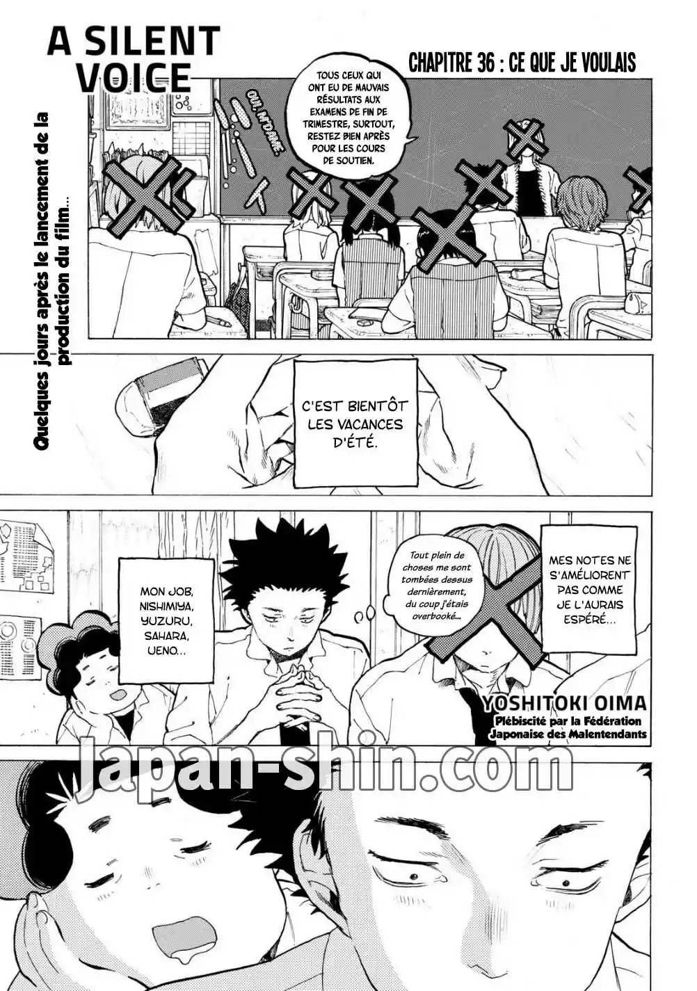 Read A Silent Voice FR Manga Online
