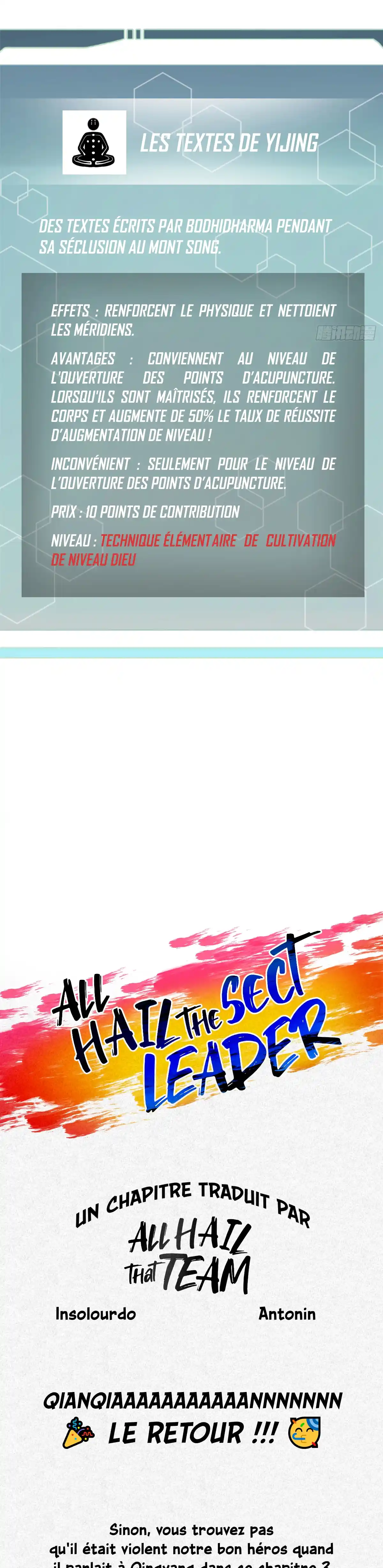 Read All Hail the Sect Leader (fr) Manga Online