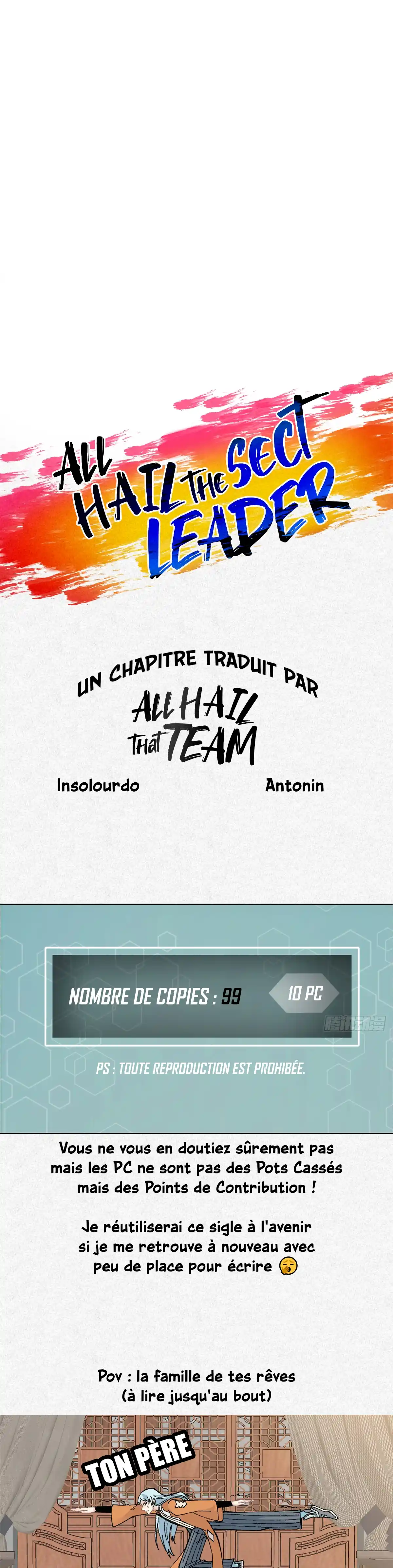 Read All Hail the Sect Leader (fr) Manga Online