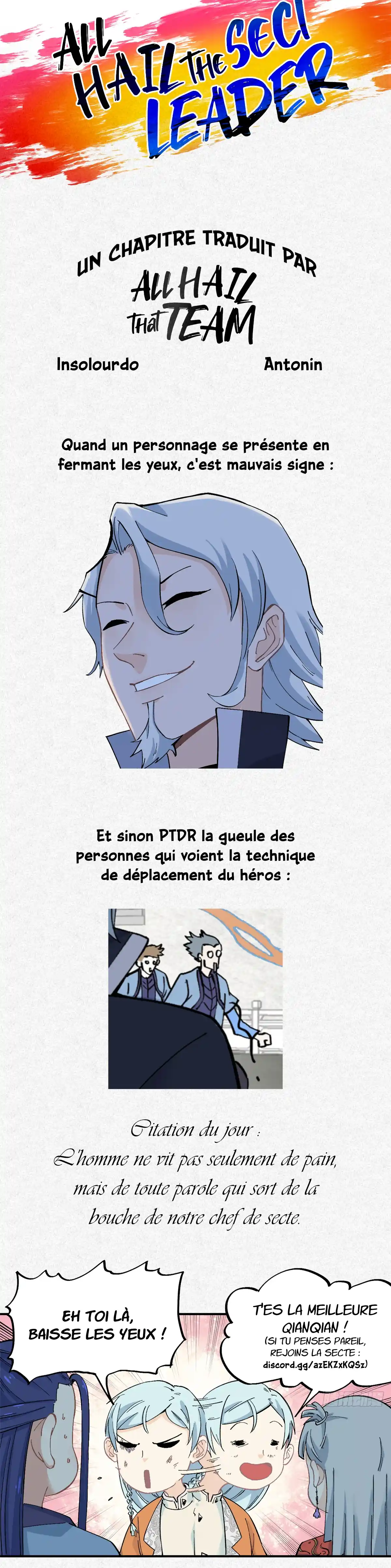 Read All Hail the Sect Leader (fr) Manga Online