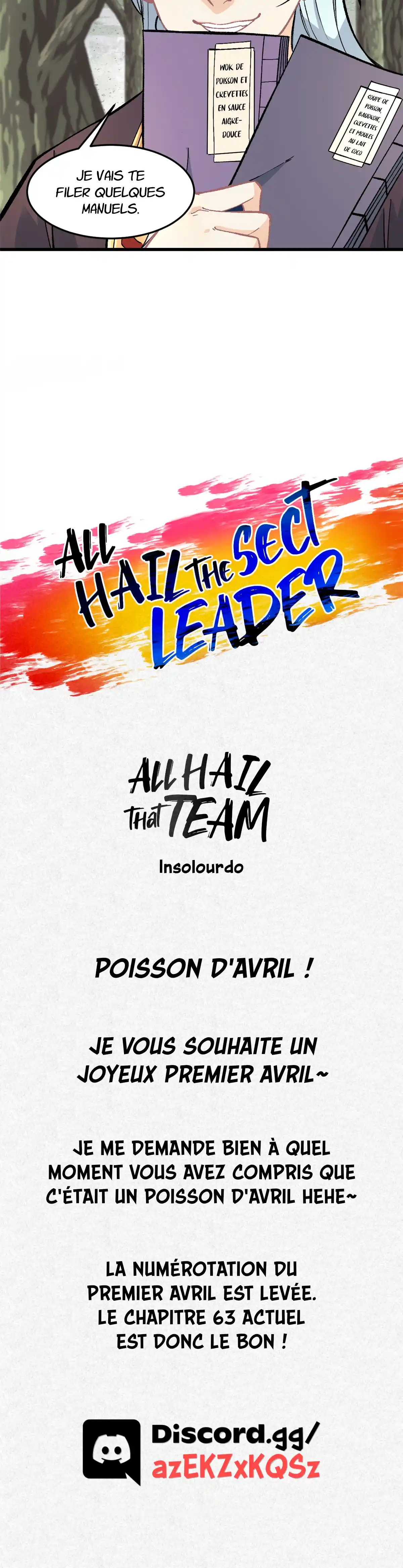 Read All Hail the Sect Leader (fr) Manga Online