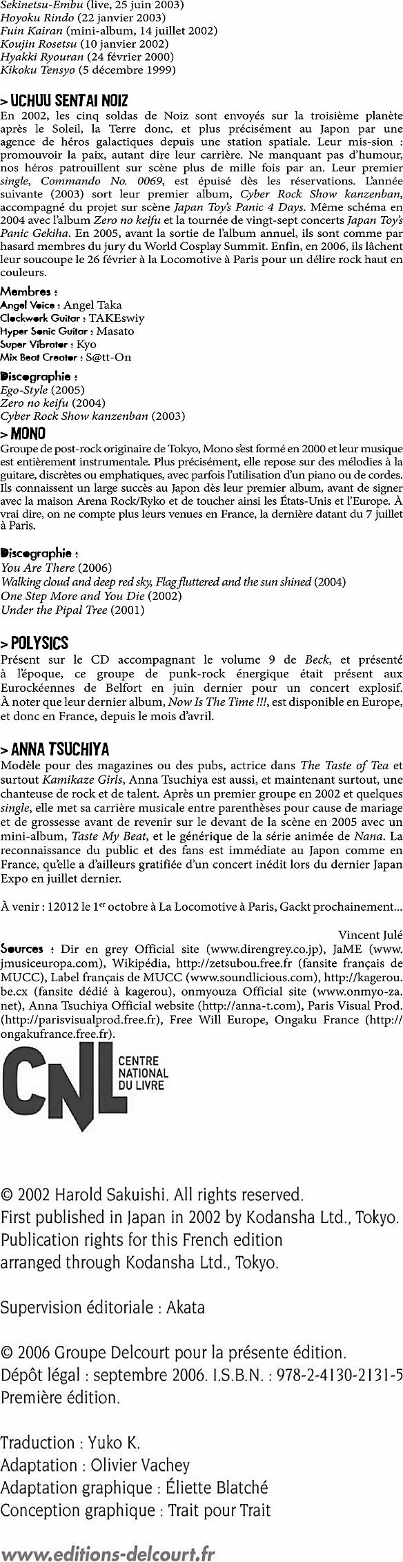 Read Beck (fr) Manga Online