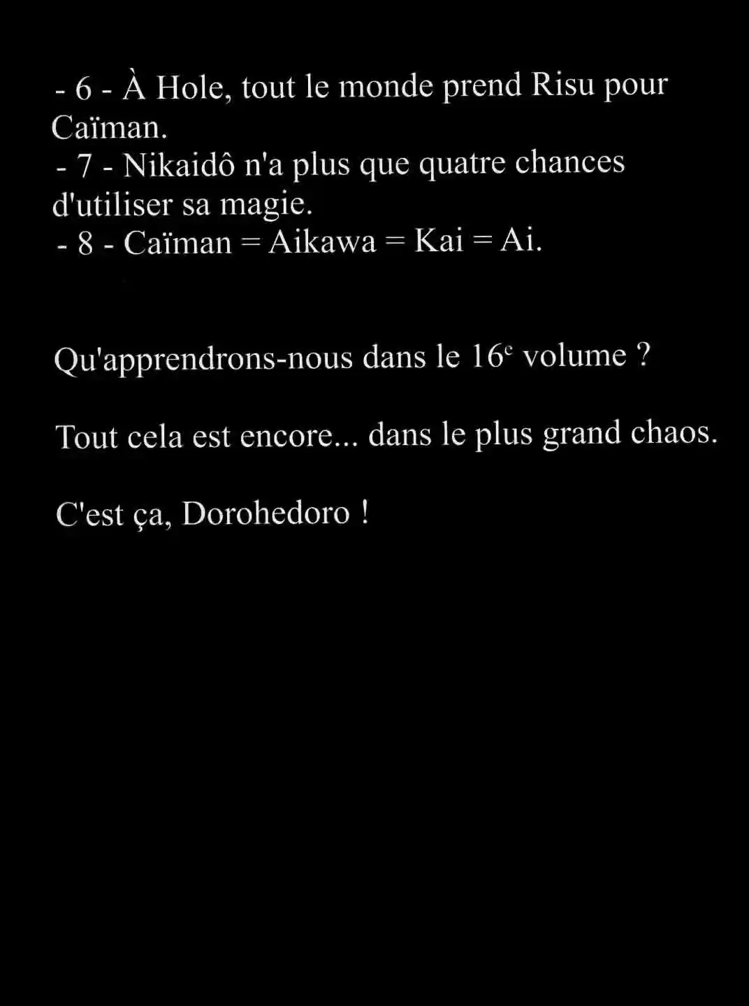 Read Dorohedoro FR Manga Online