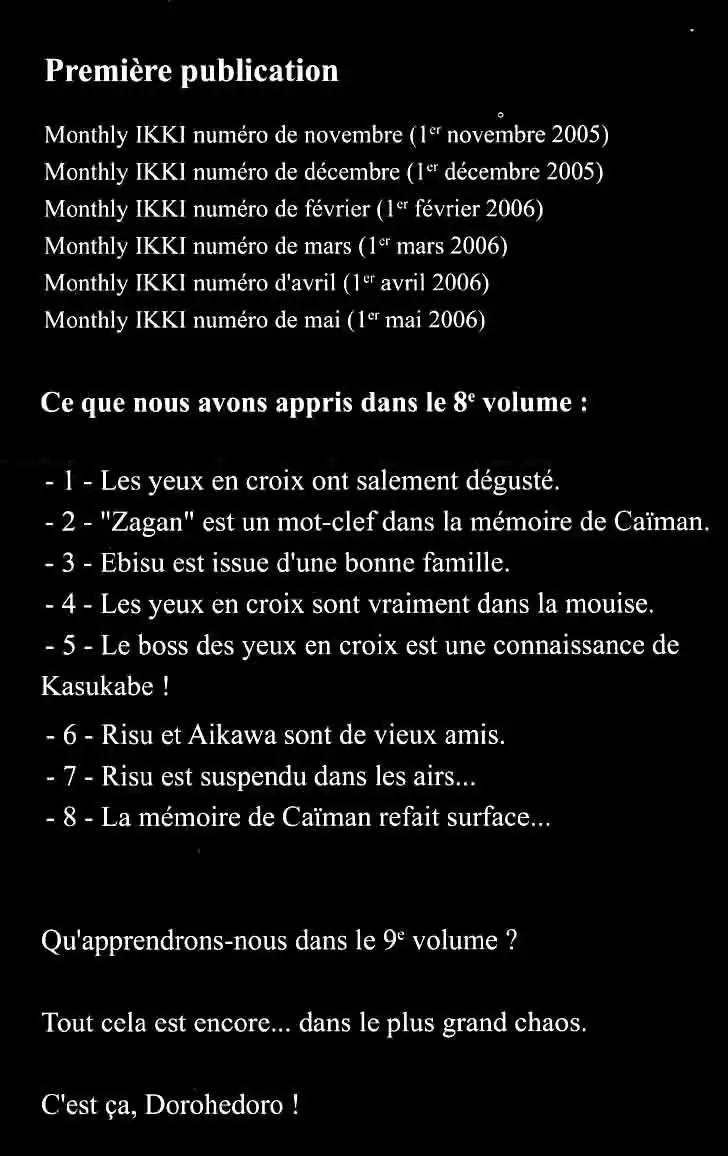 Read Dorohedoro FR Manga Online