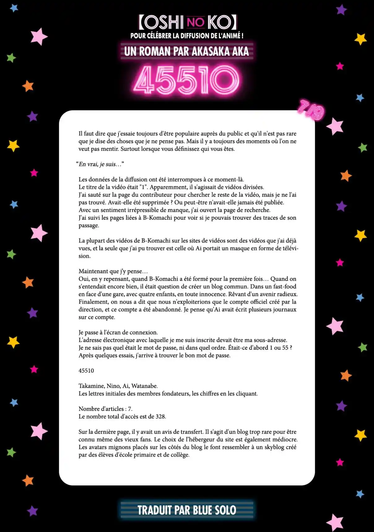 Read Oshi No Ko FR Manga Online